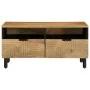 Mesa de centro madera maciza de mango marrón 80x54x40 cm de , Mesas de centro - Ref: Foro24-4017733, Precio: 133,16 €, Descue...