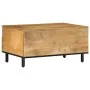 Mesa de centro madera maciza de mango marrón 80x54x40 cm de , Mesas de centro - Ref: Foro24-4017733, Precio: 133,16 €, Descue...