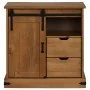 Aparador HALDEN con puerta corredera 80x40x80 cm madera maciza by , Sideboards - Ref: Foro24-4018417, Price: 212,81 €, Discou...