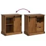 Aparador HALDEN con puerta corredera 80x40x80 cm madera maciza by , Sideboards - Ref: Foro24-4018417, Price: 212,81 €, Discou...