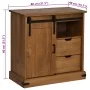 Aparador HALDEN con puerta corredera 80x40x80 cm madera maciza by , Sideboards - Ref: Foro24-4018417, Price: 212,81 €, Discou...