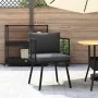 Silla de jardín con cojines ratán sintético negro von , Gartenstühle - Ref: Foro24-4108259, Preis: 112,37 €, Rabatt: %