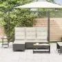 Sofá de jardín reclinable con cojines en forma de L ratán negro by , Outdoor sofas - Ref: Foro24-4108238, Price: 378,89 €, Di...