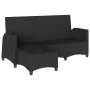 Sofá de jardín reclinable con cojines en forma de L ratán negro by , Outdoor sofas - Ref: Foro24-4108238, Price: 378,89 €, Di...