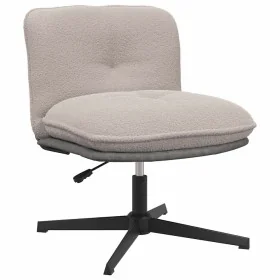 Silla oficina giratoria tejido imitación lana rizada gris claro de , Sillas - Ref: Foro24-4105385, Precio: 117,81 €, Descuent...