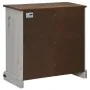 Aparador HALDEN con puerta corredera blanco 80x40x80 cm de , Aparadores - Ref: Foro24-4018422, Precio: 214,55 €, Descuento: %