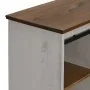 Aparador HALDEN con puerta corredera blanco 80x40x80 cm de , Aparadores - Ref: Foro24-4018422, Precio: 214,55 €, Descuento: %