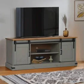 Mueble de TV HALDEN 2 puerta correderas gris 150x40x60 cm von , TV-Möbel - Ref: Foro24-4018415, Preis: 253,75 €, Rabatt: %