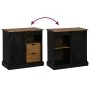 Aparador HALDEN con puerta corredera negro 80x40x80 cm by , Sideboards - Ref: Foro24-4018420, Price: 202,32 €, Discount: %