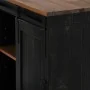 Aparador HALDEN con puerta corredera negro 80x40x80 cm by , Sideboards - Ref: Foro24-4018420, Price: 202,32 €, Discount: %