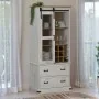 Vinoteca HALDEN con botelleros y puerta corredera blanco pino by , Wine and liquor cabinets - Ref: Foro24-4018434, Price: 357...