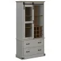 Vinoteca HALDEN con botelleros y puerta corredera blanco pino by , Wine and liquor cabinets - Ref: Foro24-4018434, Price: 357...