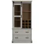Vinoteca HALDEN con botelleros y puerta corredera blanco pino by , Wine and liquor cabinets - Ref: Foro24-4018434, Price: 357...