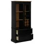 Vinoteca HALDEN con botelleros y puerta corredera negro pino de , Armarios para vino y licores - Ref: Foro24-4018436, Precio:...