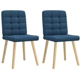 Sillas de comedor 2 unidades tela azul von , Essstühle - Ref: Foro24-4101099, Preis: 105,11 €, Rabatt: %