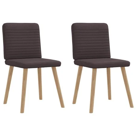 Sillas de comedor 2 unidades tela marrón oscuro von , Essstühle - Ref: Foro24-4101148, Preis: 103,24 €, Rabatt: %