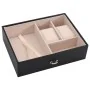 Joyero de 3 niveles con espejo y cerradura negro 26x18x17,5 cm by , Jewelry stands - Ref: Foro24-4103559, Price: 45,82 €, Dis...