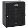 Joyero de 6 niveles con espejo y cerradura negro von , Schmuckständer - Ref: Foro24-4103565, Preis: 62,86 €, Rabatt: %