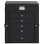 Joyero de 6 niveles con espejo y cerradura negro von , Schmuckständer - Ref: Foro24-4103565, Preis: 62,86 €, Rabatt: %