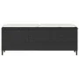 Banco de jardín con cojín negro 110x30x40,5 cm ratán sintético de , Bancos de jardín - Ref: Foro24-4104154, Precio: 86,22 €, ...