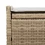 Banco de almacenaje con cojín beige 100 cm ratán sintético by , garden benches - Ref: Foro24-4104064, Price: 135,59 €, Discou...