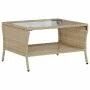 Sofá jardín de 2 plazas con cojín y mesa beige ratán sintético von , Outdoor-Sofas - Ref: Foro24-4103848, Preis: 223,67 €, Ra...