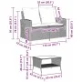 Sofá jardín de 2 plazas con cojín y mesa beige ratán sintético von , Outdoor-Sofas - Ref: Foro24-4103848, Preis: 223,67 €, Ra...
