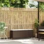 Banco de jardín con cojín gris 110x30x40,5 cm ratán sintético de , Bancos de jardín - Ref: Foro24-4104156, Precio: 88,80 €, D...