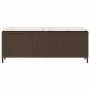 Banco de jardín con cojín gris 110x30x40,5 cm ratán sintético de , Bancos de jardín - Ref: Foro24-4104156, Precio: 88,80 €, D...
