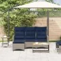 Sofá de jardín reclinable con cojines en forma de L gris von , Outdoor-Sofas - Ref: Foro24-4108244, Preis: 390,82 €, Rabatt: %
