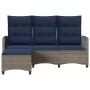 Sofá de jardín reclinable con cojines en forma de L gris von , Outdoor-Sofas - Ref: Foro24-4108244, Preis: 390,82 €, Rabatt: %