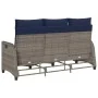 Sofá de jardín reclinable con cojines en forma de L gris von , Outdoor-Sofas - Ref: Foro24-4108244, Preis: 390,82 €, Rabatt: %