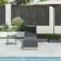 Tumbona plegable con cojín y espacio gris claro ratán sintético | Tu tienda online para hogar, jardín y más Foro24.es