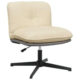 Silla de oficina giratoria tela color crema de , Sillas - Ref: Foro24-4105391, Precio: 115,24 €, Descuento: %