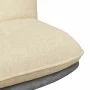 Silla de oficina giratoria tela color crema de , Sillas - Ref: Foro24-4105391, Precio: 116,44 €, Descuento: %