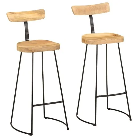 Taburetes de barra 2 uds 49x43x103 cm madera maciza de mango by , Kitchen stools - Ref: Foro24-4013521, Price: 144,34 €, Disc...