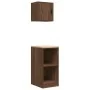 Armarios 2 uds para garaje madera ingeniería marrón roble de , Armarios industriales - Ref: Foro24-3328275, Precio: 86,42 €, ...
