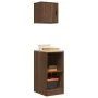 Armarios 2 uds para garaje madera ingeniería marrón roble de , Armarios industriales - Ref: Foro24-3328275, Precio: 86,42 €, ...