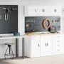 Armarios 2 uds para garaje madera de ingeniería blanco by , Armarios industriales - Ref: Foro24-3328296, Price: 85,58 €, Disc...