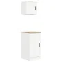 Armarios 2 uds para garaje madera de ingeniería blanco by , Armarios industriales - Ref: Foro24-3328296, Price: 85,58 €, Disc...