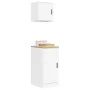 Armarios 2 uds para garaje madera de ingeniería blanco by , Armarios industriales - Ref: Foro24-3328296, Price: 85,58 €, Disc...