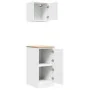 Armarios 2 uds para garaje madera de ingeniería blanco by , Armarios industriales - Ref: Foro24-3328296, Price: 85,58 €, Disc...