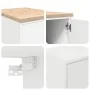 Armarios 2 uds para garaje madera de ingeniería blanco by , Armarios industriales - Ref: Foro24-3328296, Price: 85,58 €, Disc...
