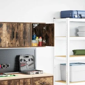 Armario de pared para garaje madera de ingeniería roble ahumado by , Armarios industriales - Ref: Foro24-860615, Price: 29,05...