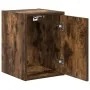 Armario de pared para garaje madera de ingeniería roble ahumado by , Armarios industriales - Ref: Foro24-860615, Price: 29,05...