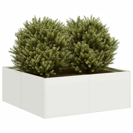 Jardinera acero blanco 80x80x30 cm von , Töpfe und Pflanzgefäße - Ref: Foro24-860802, Preis: 58,58 €, Rabatt: %