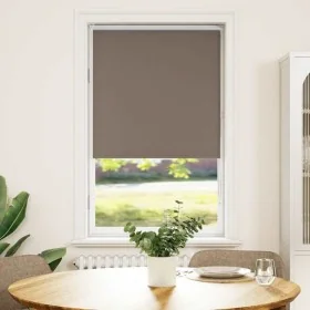 Estor Enrollable Opaco Color Café 85x150 cm Tela Ancho 80,7cm by , Blinds and blinds - Ref: Foro24-4010995, Price: 17,65 €, D...