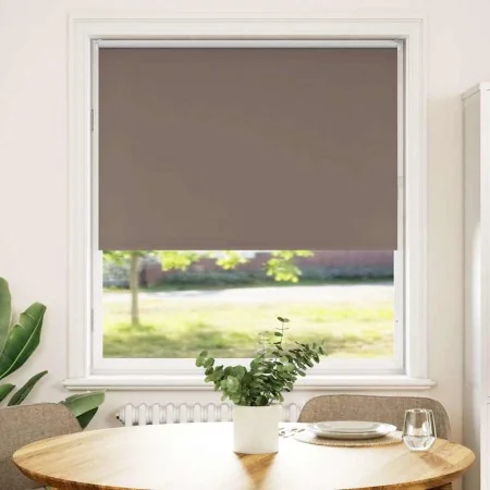 Estor Enrollable Opaco Color Café 95x150 cm Tela Ancho 90,7cm by , Blinds and blinds - Ref: Foro24-4010997, Price: 22,97 €, D...