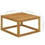 Garden furniture 8 pcs cream cushions solid acacia wood by vidaXL, Garden sets - Ref: Foro24-3057645, Price: 843,44 €, Discou...