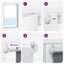 Estor Enrollable Opaco Blanco 95x230 cm Tela Ancho 90,7cm by , Blinds and blinds - Ref: Foro24-4011985, Price: 27,15 €, Disco...